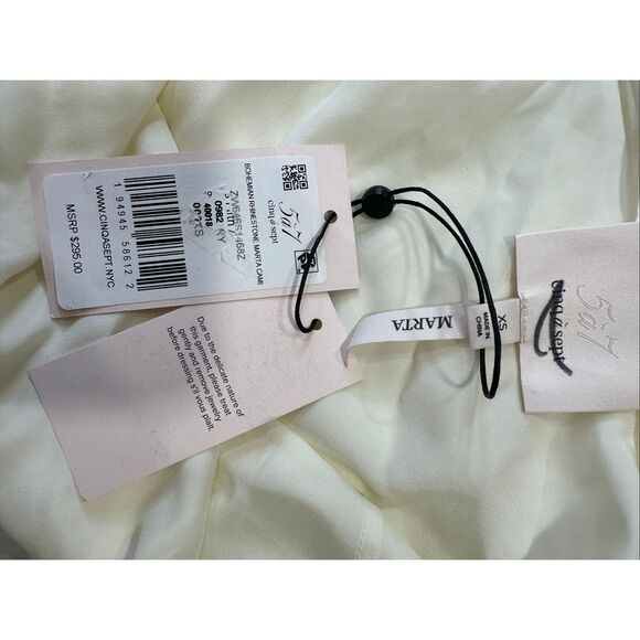 Cinq A Sept Bohemian Rhinestone Marta Cami Size XS $295 - Picture 11 of 11